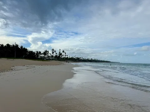 Playa Bávaro shoreline, photographed in December 2024