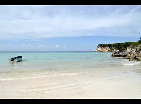 Golden sand and open water at Playa Macao on the Dominican Republic coast, photographed in 2009