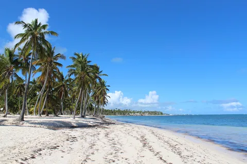 Beach and sea at Cabeza de Toro in the Punta Cana region, photographed in 2020