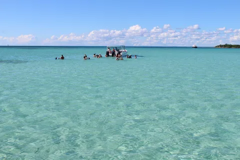 Palmilla natural pool near Saona Island, historical photograph from 2020