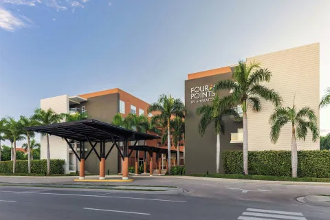 Four Points by Sheraton Puntacana hotel exterior and covered entrance